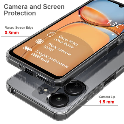 For Xiaomi Redmi 13C 4G Scratchproof Acrylic TPU Phone Case(Transparent) - 13C Cases by buy2fix | Online Shopping UK | buy2fix