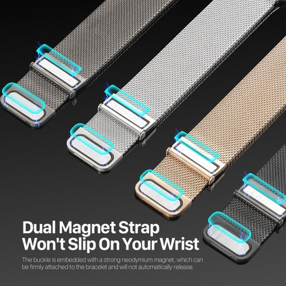 For Apple Watch Series 7 41mm DUX DUCIS Milanese Pro Series Stainless Steel Watch Band(Gold) - Watch Bands by DUX DUCIS | Online Shopping UK | buy2fix