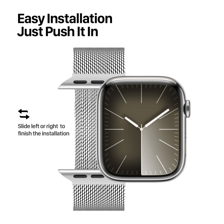 For Apple Watch SE 44mm DUX DUCIS Milanese Pro Series Stainless Steel Watch Band(Silver) - Watch Bands by DUX DUCIS | Online Shopping UK | buy2fix