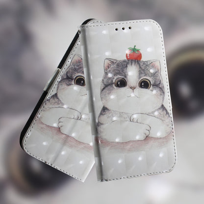 For Google Pixel 9 3D Colored Horizontal Flip Leather Phone Case(Cute Cat) - Google Cases by buy2fix | Online Shopping UK | buy2fix