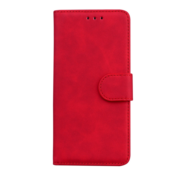 For Google Pixel 9 Pro Skin Feel Pure Color Flip Leather Phone Case(Red) - Google Cases by buy2fix | Online Shopping UK | buy2fix