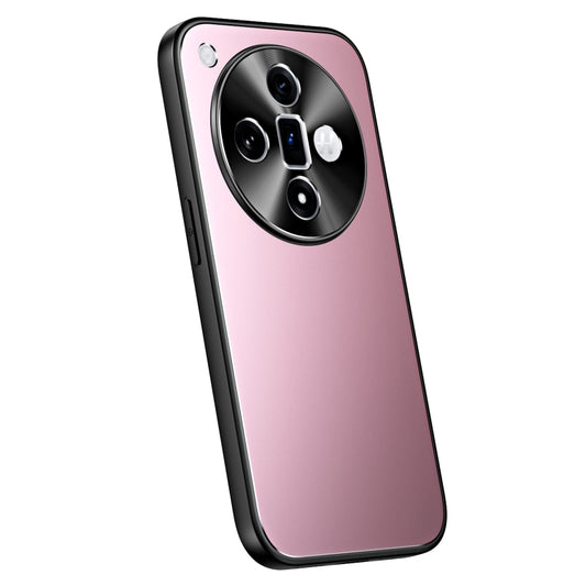For OPPO Find X7 R-JUST RJ-61 Electroplating Frosted TPU + PC Phone Case(Pink) - Find X7 Cases by R-JUST | Online Shopping UK | buy2fix