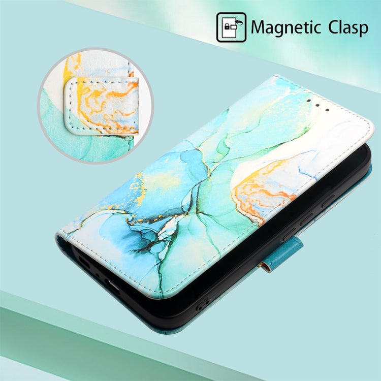 For Google Pixel 9 PT003 Marble Pattern Flip Leather Phone Case(Green) - Google Cases by buy2fix | Online Shopping UK | buy2fix