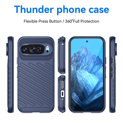 For Google Pixel 9 Thunderbolt Shockproof TPU Phone Case(Blue) - Google Cases by buy2fix | Online Shopping UK | buy2fix