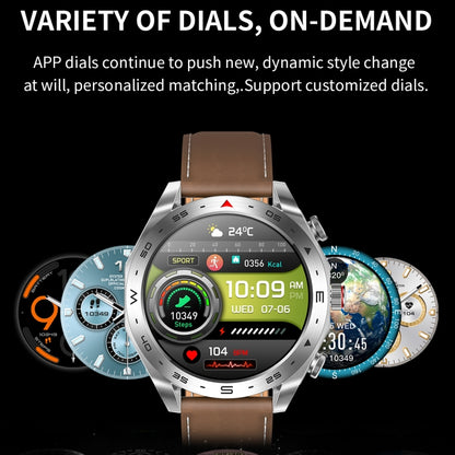 LEMFO T95 1.52 inch IPS Screen 2 in 1 Bluetooth Earphone Smart Watch Support Health Monitoring(Black) - Smart Watches by LEMFO | Online Shopping UK | buy2fix