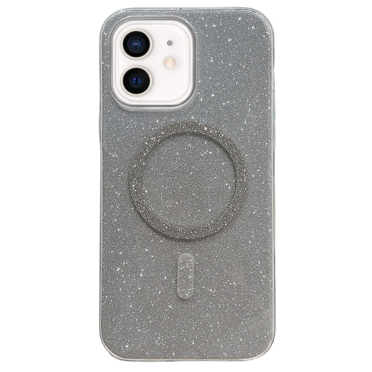 For iPhone 11 Glitter MagSafe Magnetic TPU Phone Case(Silver) - iPhone 11 Cases by buy2fix | Online Shopping UK | buy2fix