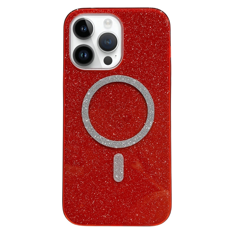 For iPhone 11 Pro Max Glitter MagSafe Magnetic TPU Phone Case(Red) - iPhone 11 Pro Max Cases by buy2fix | Online Shopping UK | buy2fix