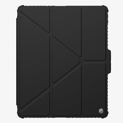 For iPad Pro 13 2024 NILLKIN Bumper Pro Multi-angle Folding Style Tablet Leather Case(Black) - iPad Pro 13 2024 Cases by NILLKIN | Online Shopping UK | buy2fix