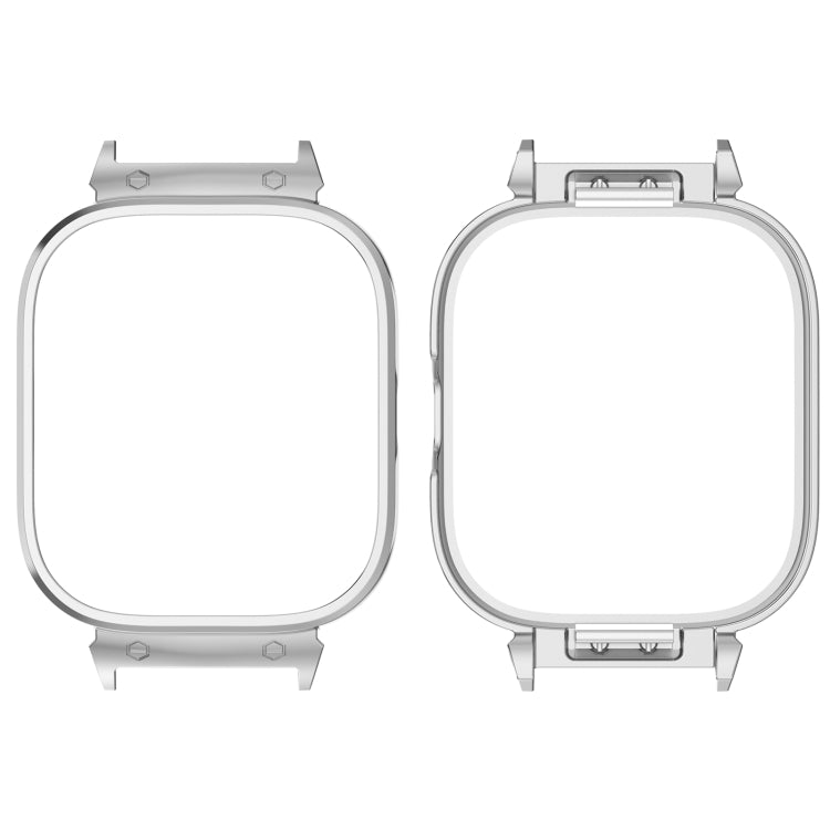 For CMF Watch Pro D395 20mm Metal Frame Watch Protective Case(Silver) - Watch Case by buy2fix | Online Shopping UK | buy2fix