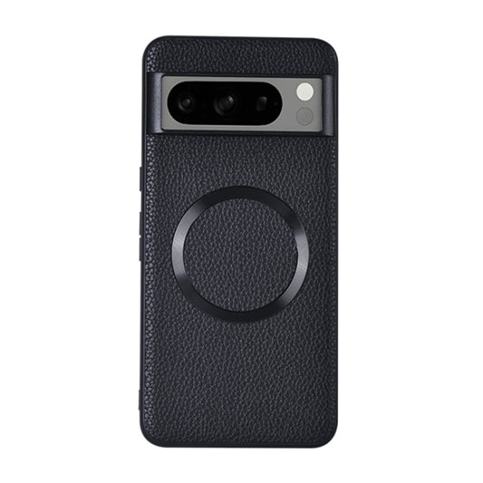 For Google Pixel 8 Pro CD Magsafe Magnetic Litchi Texture Phone Case(Black) - Google Cases by buy2fix | Online Shopping UK | buy2fix