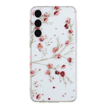 For Samsung Galaxy S23 5G Colorful Painting Pattern TPU Phone Case(Red Flowers) - Galaxy S23 5G Cases by buy2fix | Online Shopping UK | buy2fix