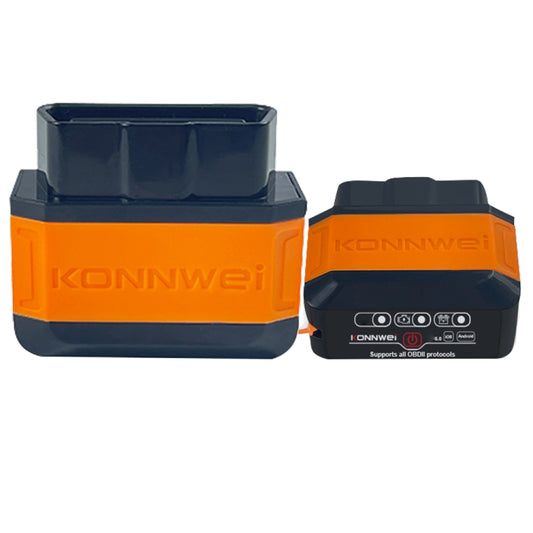 KONNWEI KW906 Bluetooth 5.0 Car OBD2 Scanner Support Android & iOS(Black Orange) - Code Readers & Scan Tools by KONNWEI | Online Shopping UK | buy2fix