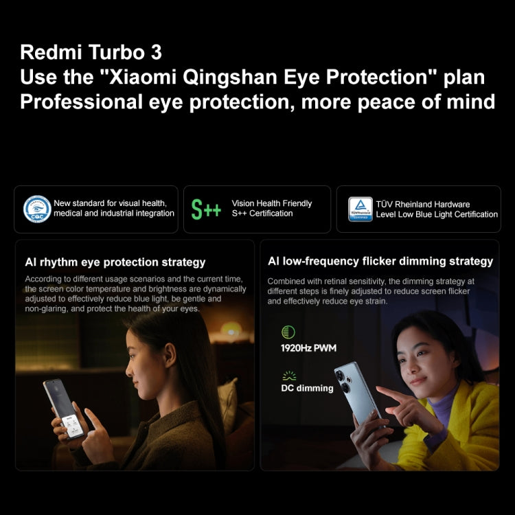 Xiaomi Redmi Turbo 3, 12GB+256GB, 6.67 inch Xiaomi HyperOS Snapdragon 8s Gen 3 Octa Core 3.0GHz, NFC, Network: 5G, Support Google Play(Black) - Xiaomi Redmi by Xiaomi | Online Shopping UK | buy2fix