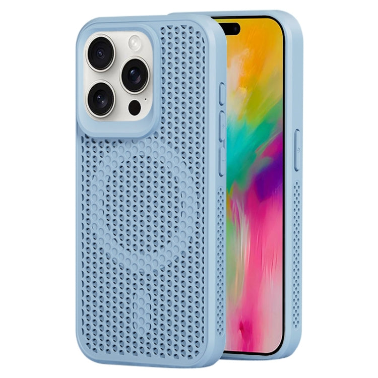 For iPhone 16 Pro Max MagSafe Magnetic Heat Dissipation Phone Case(Sky Blue) - iPhone 16 Pro Max Cases by buy2fix | Online Shopping UK | buy2fix