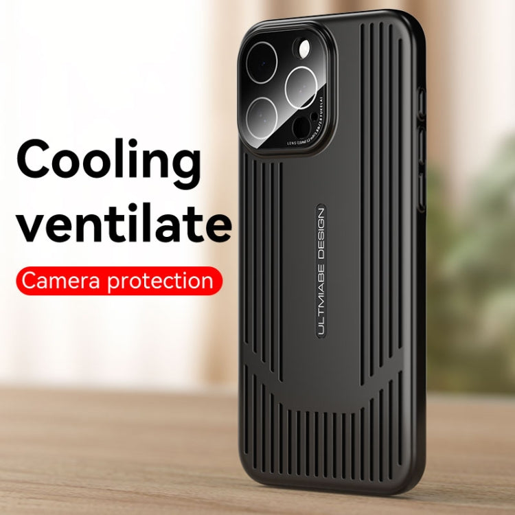 For iPhone 16 Pro Ice Sense Heat Dissipation Electroplating Frosted Phone Case(Grey) - iPhone 16 Pro Cases by buy2fix | Online Shopping UK | buy2fix