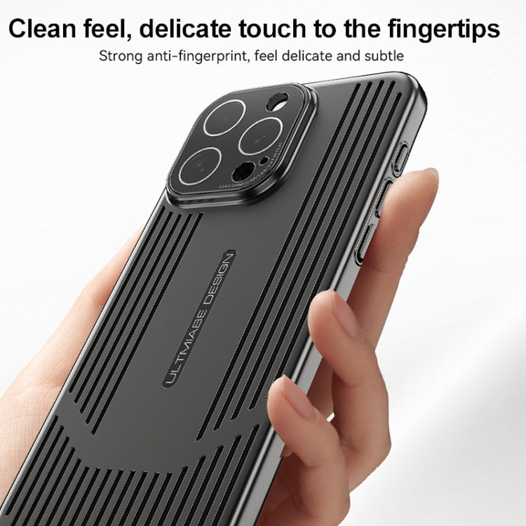 For iPhone 16 Pro Ice Sense Heat Dissipation Electroplating Frosted Phone Case(Grey) - iPhone 16 Pro Cases by buy2fix | Online Shopping UK | buy2fix