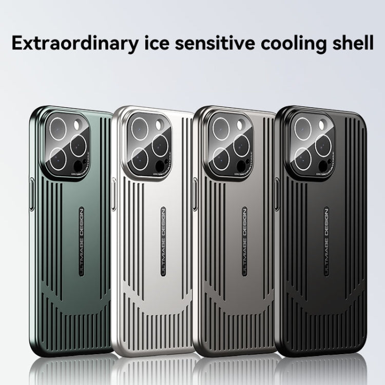 For iPhone 16 Pro Ice Sense Heat Dissipation Electroplating Frosted Phone Case(Silver) - iPhone 16 Pro Cases by buy2fix | Online Shopping UK | buy2fix