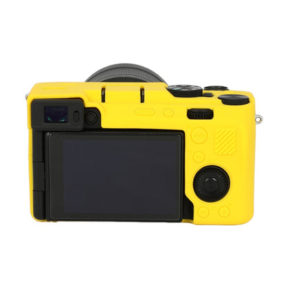 For Sony ILCE-7CM2 / A7C II / A7CR Glossy Soft Silicone Protective Case(Yellow) - Protective Case by buy2fix | Online Shopping UK | buy2fix