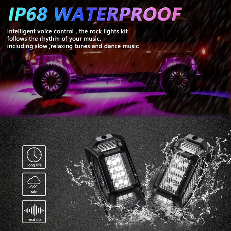 4 in 1 G6 RGB Colorful Car Chassis Light LED Music Atmosphere Light With 4-Button Remote Control - Atmosphere lights by buy2fix | Online Shopping UK | buy2fix