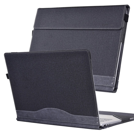 For Lenovo ThinkPad X1 Carbon Gen 11 Cloth Texture Laptop Leather Protective Case(Black) - Other by buy2fix | Online Shopping UK | buy2fix