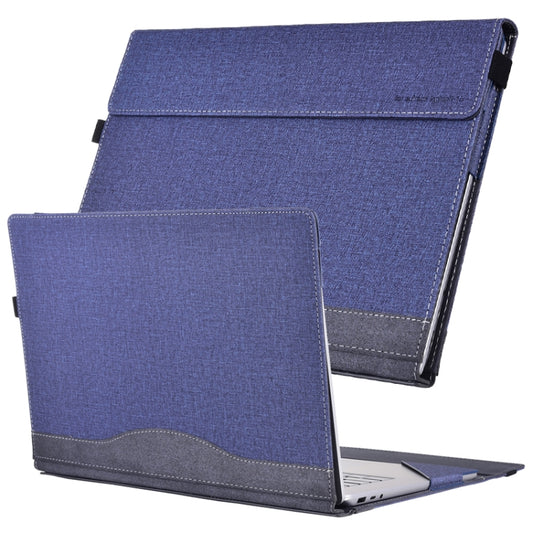 For Lenovo ThinkPad X1 Yoga Gen 8 14 inch Cloth Texture Laptop Leather Protective Case(Deep Blue) - Other by buy2fix | Online Shopping UK | buy2fix