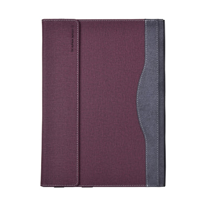 For Lenovo ThinkPad X1 Yoga Gen 4 Cloth Texture Laptop Leather Protective Case(Wine Red) - Other by buy2fix | Online Shopping UK | buy2fix