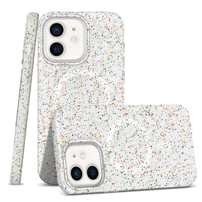 For iPhone 12 / 12 Pro Colorful Frosted Magsafe PC Hybrid TPU Phone Case(White) - iPhone 12 / 12 Pro Cases by buy2fix | Online Shopping UK | buy2fix