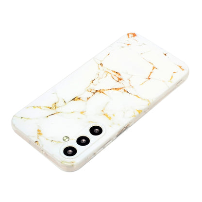 For Samsung Galaxy S23 FE 5G IMD Marble Pattern TPU Phone Case(White) - Galaxy S23 FE 5G Cases by buy2fix | Online Shopping UK | buy2fix