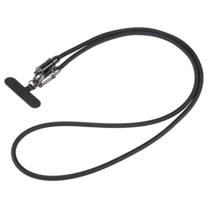 Type-C to Type-C Braid Data Cable Phone Anti-lost Crossbody Lanyard, Length: 1.2m(Black) - USB-C & Type-C Cable by buy2fix | Online Shopping UK | buy2fix