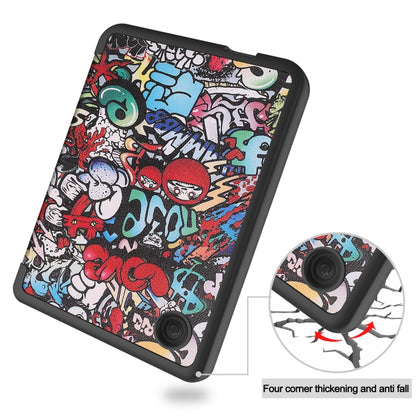 For KOBO Clara Colour 2024 / BW Painted Voltage Caster TPU Leather Smart Tablet Case(Graffiti) - Others by buy2fix | Online Shopping UK | buy2fix