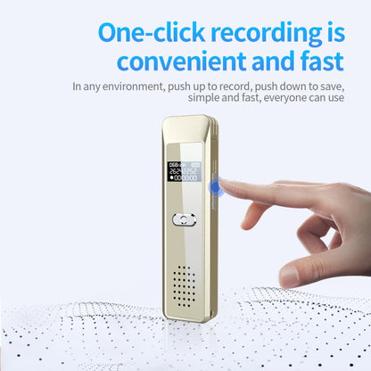 JNN Q7 Mini Portable Voice Recorder with OLED Screen, Memory:16GB(Gold) - Recording Pen by JNN | Online Shopping UK | buy2fix