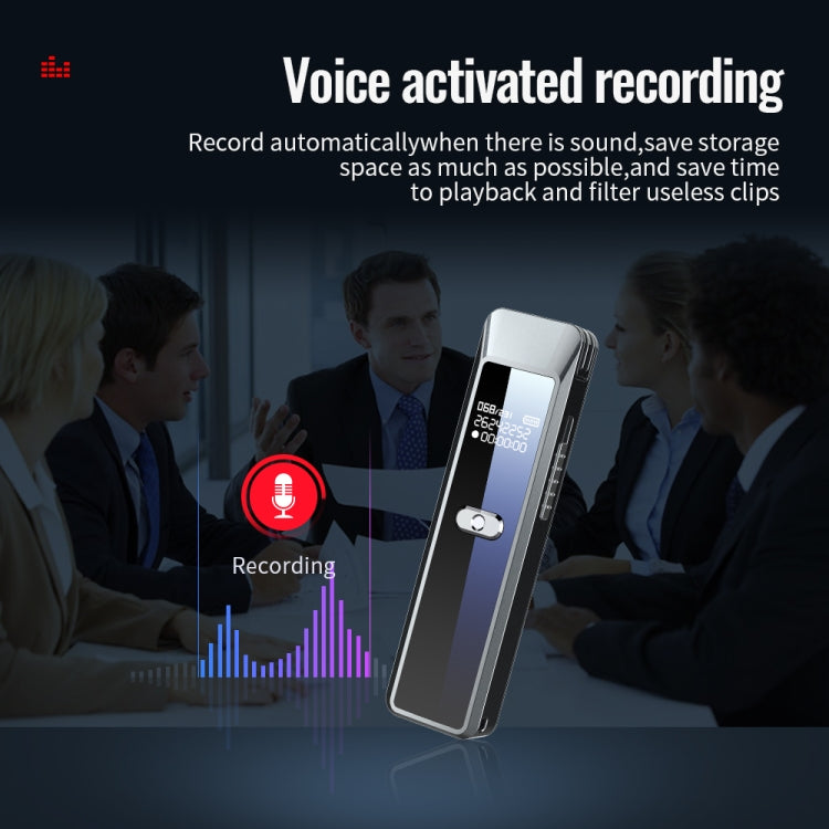 JNN Q7 Mini Portable Voice Recorder with OLED Screen, Memory:16GB(Metal Gray) - Recording Pen by JNN | Online Shopping UK | buy2fix