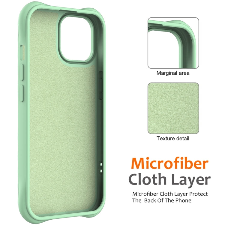 For iPhone 14 Wave Texture MagSafe Magnetic Liquid Silicone Phone Case(Green) - iPhone 14 Cases by buy2fix | Online Shopping UK | buy2fix