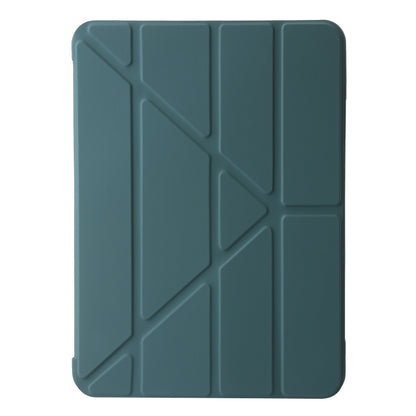 For iPad Air 13 2024 TPU Deformation Flip Leather Tablet Case with Holder(Dark Green) - iPad Air 13 2024 Cases by buy2fix | Online Shopping UK | buy2fix