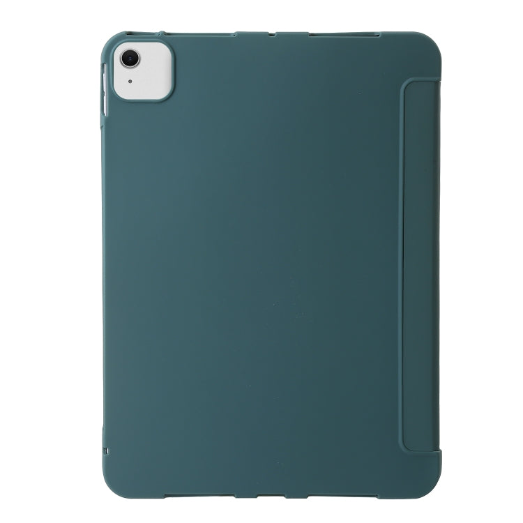 For iPad Air 13 2025 / 2024 TPU Deformation Flip Leather Tablet Case with Holder(Dark Green) - iPad Air 13 2025 / 2024 Cases by buy2fix | Online Shopping UK | buy2fix