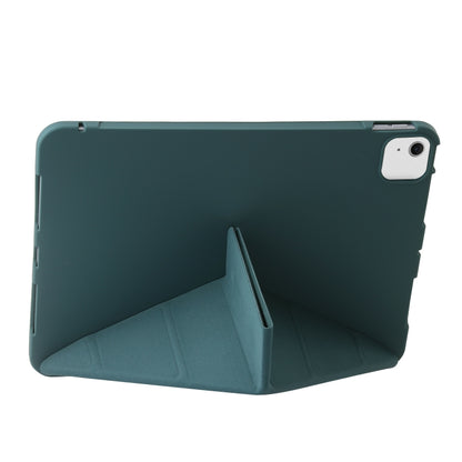 For iPad Air 13 2025 / 2024 TPU Deformation Flip Leather Tablet Case with Holder(Dark Green) - iPad Air 13 2025 / 2024 Cases by buy2fix | Online Shopping UK | buy2fix