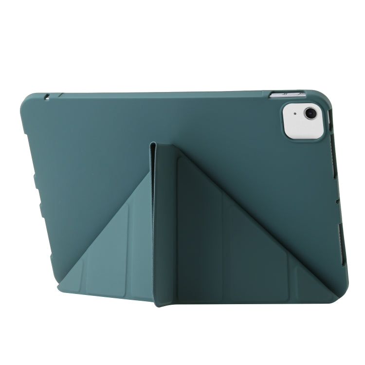 For iPad Air 13 2025 / 2024 TPU Deformation Flip Leather Tablet Case with Holder(Dark Green) - iPad Air 13 2025 / 2024 Cases by buy2fix | Online Shopping UK | buy2fix