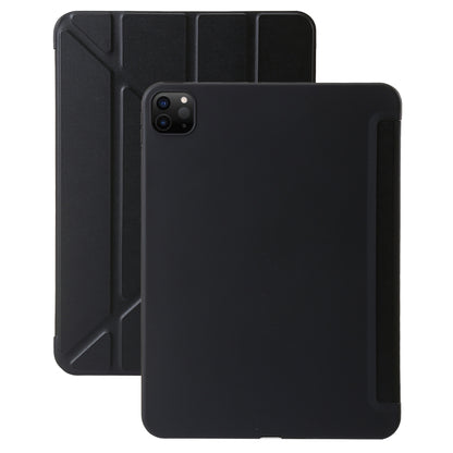 For iPad Pro 13 2024 TPU Deformation Flip Leather Tablet Case with Holder(Black) - iPad Pro 13 2024 Cases by buy2fix | Online Shopping UK | buy2fix