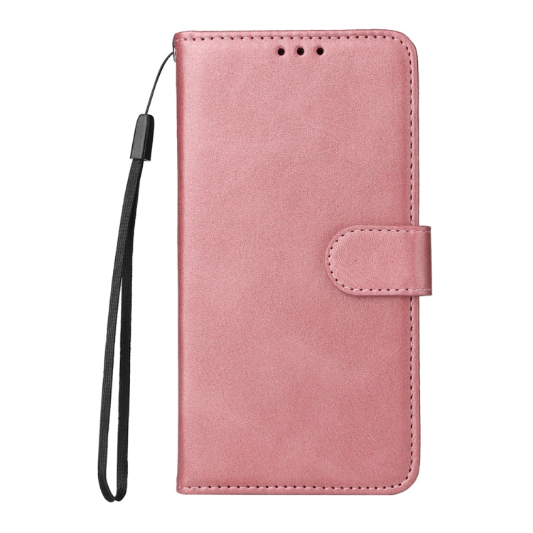 For iPhone 16 Pro Max Classic Calf Texture Flip Leather Phone Case(Rose Gold) - iPhone 16 Pro Max Cases by buy2fix | Online Shopping UK | buy2fix