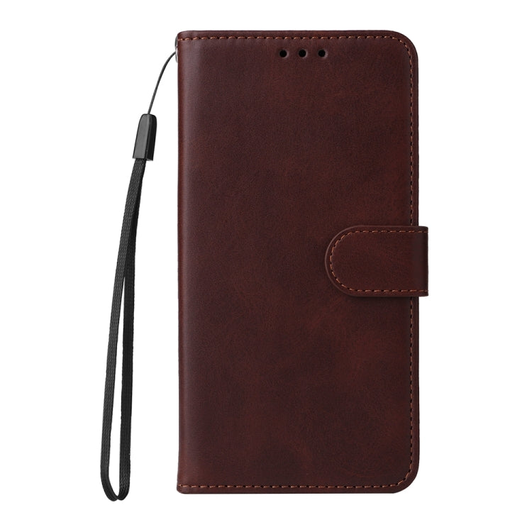 For iPhone 16 Pro Classic Calf Texture Flip Leather Phone Case(Brown) - iPhone 16 Pro Cases by buy2fix | Online Shopping UK | buy2fix