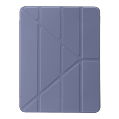 For iPad Air 13 2024 Clear Acrylic Deformation Leather Tablet Case(Lavender Purple) - iPad Air 13 2024 Cases by buy2fix | Online Shopping UK | buy2fix