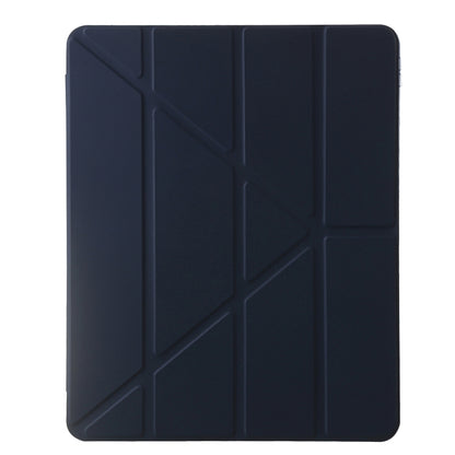 For iPad Air 13 2024 Clear Acrylic Deformation Leather Tablet Case(Dark Blue) - iPad Air 13 2024 Cases by buy2fix | Online Shopping UK | buy2fix