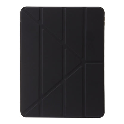 For iPad Air 11 2024 Clear Acrylic Deformation Leather Tablet Case(Black) - iPad Air 11 2024 Cases by buy2fix | Online Shopping UK | buy2fix