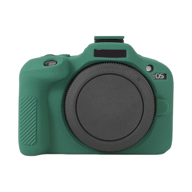 For Canon EOS R100 Litchi Texture Soft Silicone Protective Case(Green) - Protective Case by buy2fix | Online Shopping UK | buy2fix