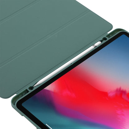 For iPad Pro 13 2024 Skin Feel Tri-fold Leather Tablet Case with Pen Slot(Light Blue) - iPad Pro 13 2024 Cases by buy2fix | Online Shopping UK | buy2fix