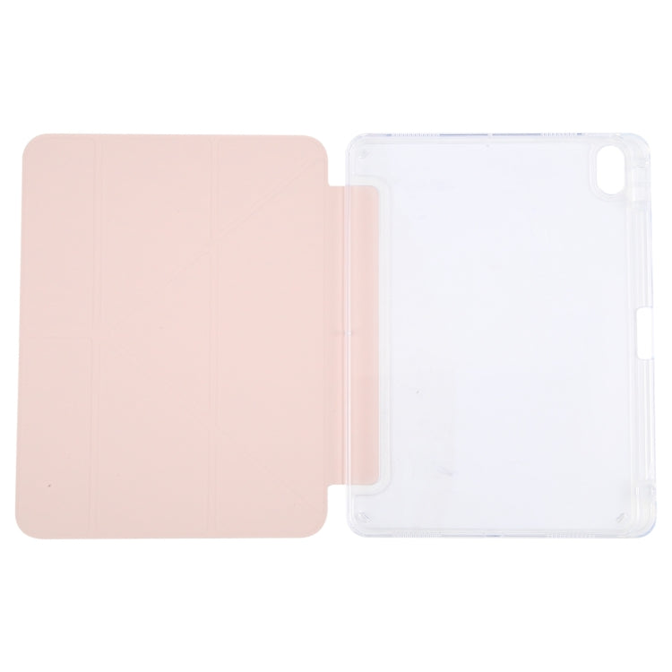 For iPad Pro 11 2024 GEBEI Deformation Leather Tablet Case(Pink) - iPad Pro 11 2024 Cases by GEBEI | Online Shopping UK | buy2fix