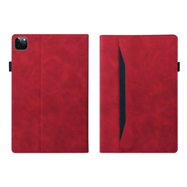 For iPad Pro 11 2024 Splicing Shockproof Leather Tablet Case(Red) - iPad Pro 11 2024 Cases by buy2fix | Online Shopping UK | buy2fix