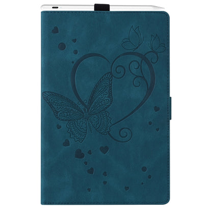 For iPad Pro 13 2024 Love Butterfly Embossed Leather Tablet Case(Blue) - iPad Pro 13 2024 Cases by buy2fix | Online Shopping UK | buy2fix