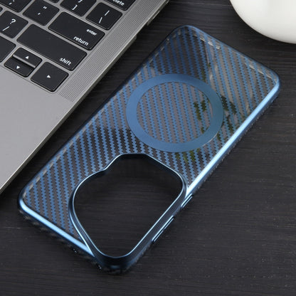 For Huawei Pura 70 Ultra 6D Plated Carbon Fiber Clear Magsafe PC Phone Case(Dream Blue) - Huawei Cases by buy2fix | Online Shopping UK | buy2fix