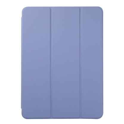 For iPad Air 11 2024 Double-sided Clip Non-buckle Magnetic PU Smart Tablet Case(Purple) - iPad Air 11 2024 Cases by buy2fix | Online Shopping UK | buy2fix